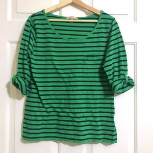 BANANA REPUBLIC Striped Pullover Top Tee
